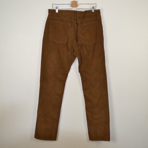 J Crew Flex Corduroy Slim Fit Straight Leg Pants 5 Pockets Relaxed Fit Brown - Picture 4 of 9